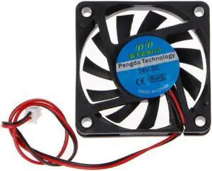 Ventilador de refrigeración de 2 pines para ordenador, sistema de refrigeración de 2 pines, de 24V CC, 60x60x10mm, 6010