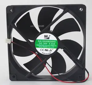 Envío Gratis para Huaxia Hengtai DA12025B24HA 24V CC 0.40A 120x120x25mm ventilador cuadrado del servidor de 2 cables