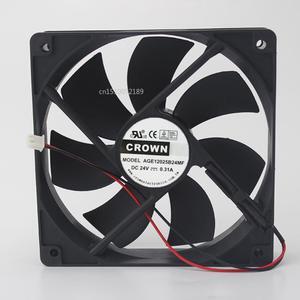 12025 AGE12025B24MF DC24V 0.31A ordenador industrial inversor fan envío gratis