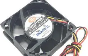 Para CHA6012EBN-OF-AL (E) 6025 12V 0.38A ventilador de tres líneas de potencia caja ventilador Para CHA6012EBN-OF-AL (E) 6025 12V 0.38A ventilador de tres líneas de potencia caja ventilador