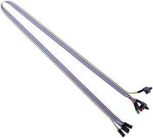 Cable de interruptor de Reinicio de encendido, caja de ordenador de escritorio, 65cm, con luz LED HDD