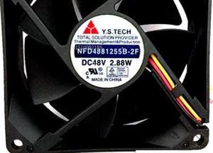 Ventilador enfriador de servidor para NFD4881255B2F CC 48V 288 W 3 cables 80x80x25mm