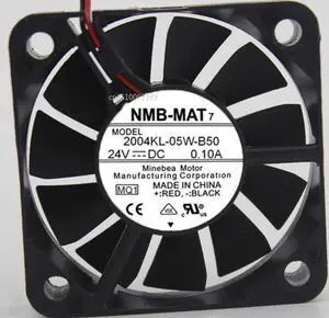 Para NMB-MAT 2004KL-05W-B50 MQ1 24V DC 0.10A 50X50X10mm servidor ventilador