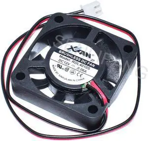 Ventilador silencioso de dos cables RDL4010S, 12V, 0,06a, 40x40x10mm, 4cm, 4010 Ventilador silencioso de dos cables RDL4010S, 12V, 0,06a, 40x40x10mm, 4cm, 4010