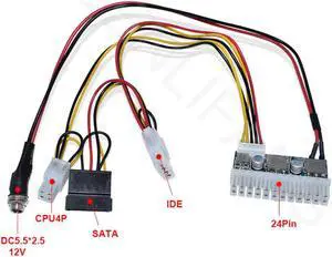 DC-ATX-160W DC 12V 24pin DC ATX PSU 12V DC de entrada de 160W Pico interruptor de salida DC-DC ATX Pico PSU MINI ITX PC fuente de alimentación