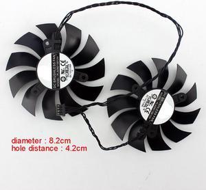 Processor Cooler 82mm For EVGA GTX 1080Ti SC2 GAMING Graphics Card Cooling Fan PLA09215B12H