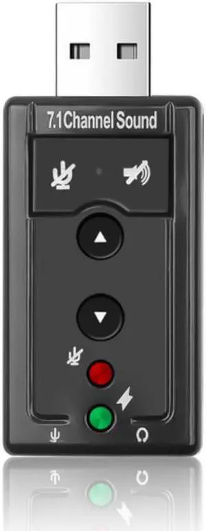 Tarjeta de sonido externa USB 7,1, 2,0 canales, Audio, micrófono, altavoz, adaptador de micrófono, estéreo, Jack de 3,5mm, tarjeta de sonido Tarjeta de sonido externa USB 7,1, 2,0 canales, Audio, micrófono, altavoz, adaptador de micrófono, estéreo, Jack de 3,5mm, tarjeta de sonido