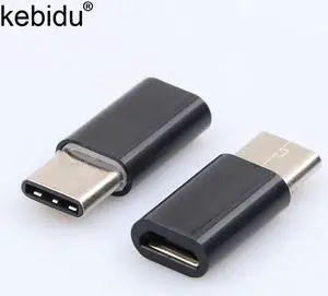 Kebidu Micro USB 3,1 tipo C macho a Micro USB hembra adaptador de Cable de USB-C tipo C Convertidor para Macbook Nokia para ordenadores portátiles