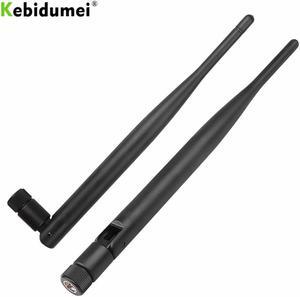 Kebidumei 2,4 GHz antena WiFi 5dBi aérea RP-SMA hombre Router inalámbrico Antena de 2,4 ghz wi-fi Booster amplificador para el Router