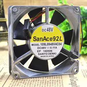 9cm9025 109L0948V4C04 48V0.11A 4-wire aluminum frame double ball fan