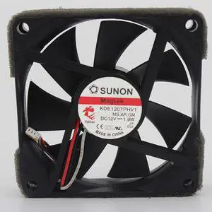 7015 12V 1.9W 3-wire fan KDE1207PHV1 small plug