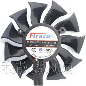85mm Firstd FD9225U12S DC 12 V 0.48A 4Pin Lufter Ersatz Fur Sapphire HD5830 HD6870 6790 Graphics Grafikkarte Fan