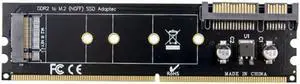 DDR2 Memory Slot M.2 SSD to SATA Expansion Board DDR2 to M.2 NGFF SSD Adapter for PC Laptop