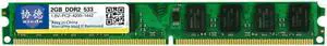 Xiede Desktop Computer Memory Ram Module Ddr2 533 Pc2-4200 240Pin Dimm 53hz For /Amd