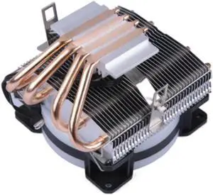 Cooling Fan RGB LED CPU Cooler Heatsink with 4 Heatpipe 2 Copper Pipe Support LGA 2011 775 771 1366 1155 1156
