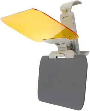 Parasol 2 en 1 para coche, espejo de conducción transparente giratorio, Anti-UV, antideslumbrante, para día y noche
