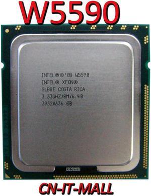 Pulled Xeon W5590 CPU 3.33GHz 8M 4 Core 8 Threads LGA1366 Processor