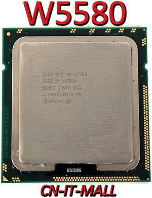 Pulled Xeon W5580 CPU 3.2GHz 8M 4 Core 8 Threads LGA1366 Processor