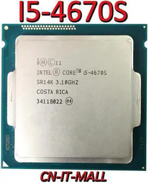 Pulled I5-4670S CPU 3.1G 6M 4 Core 4 Thread LGA1150 Processor