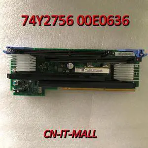 Pulled 74Y2756 74Y1959 00E0635 00E0636 Memory Riser Card Assembly
