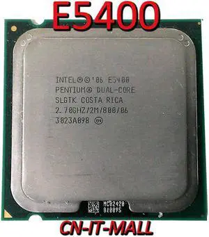 Pulled Pentium E5400 CPU 2.7GHz 2M 2 Core 2 Threads LGA775 Processor