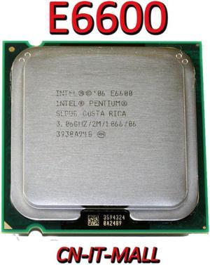Pulled Core E6600 CPU 2.4GHz 4M 2 Core 2 Threads LGA775 Processor