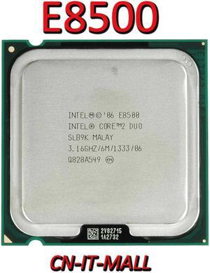 Pulled Pentium E8500 CPU 3.16GHz 6M 2 Core 2 Threads LGA775 Processor