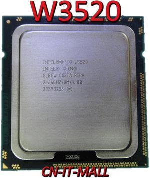 Pulled Xeon W3520 CPU 2.66GHz 8M 4 Core 8 Threads LGA1366 Processor