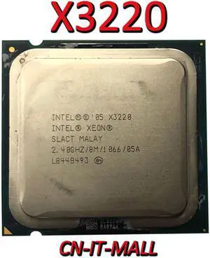 Pulled Xeon X3220 CPU 2.4GHz 8M 4 Core 4 Threads LGA775 Processor