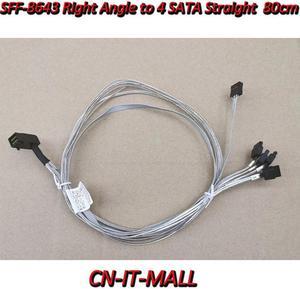 MiniSAS HD 1 to 4 SFF-8643 Right Angle to 4*SATA 12Gb/s 80cm R0081
