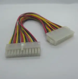 30CM ATX power supply cable 24 pin male to 24 pin female 24PIN extension cable cord for desktop computer motherboard Adapter