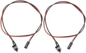 2 Pack 2 Pin SW PC Power Cable on/Off Push Button ATX Computer Switch Wire 45cm