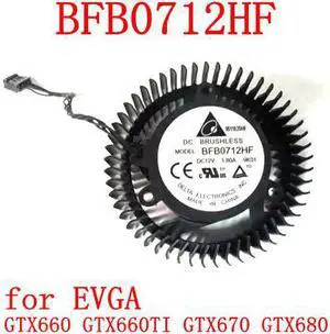 DELTA BFB0712HF  4Pin 4Wire12V 1.8A for EVGA GTX660 GTX660TI GTX670 GTX680 Graphics Card Cooling Fan