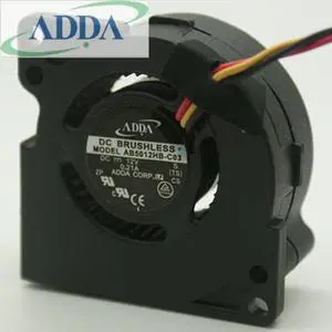 Wholesale FOR ADDA AB5012HB-C03 Server Blower Fan DC 12V 0.21A 50x50x20mm 5cm 50mm 3Wire 3Pin turbo blower cooling fan