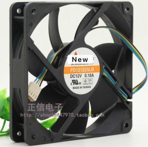 For Y.S TECH FD121225LB DC 12V 0.18A 120x120x25mm 3-wire Server Cooling Fan