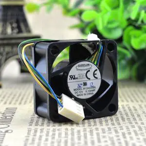 Everflow R124020bl 4020 12v 0.13a Double Ball Four-Wire Fan Everflow R124020bl 4020 12v 0.13a Double Ball Four-Wire Fan