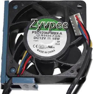 PSD1206PMBX-A (2).B3420.F.GN 60*38mm 12V 18W 4 Wires server case fan for  DL180G6 P4300 G2 519199-001 530748-001