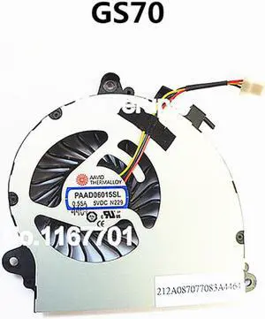 Laptop/notebook CPU Cooling Fan For MSI GS70 MS-1771 MS-1772 MS-1773 PAAD06015SL-N184 -N229 Cooler