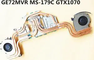 ORG Laptop/Notebook CPU/GPU Cooling Radiator heatsink&fan for MSI GE72 GE72MVR GP72MVR GTX1070 MS-179C PAAD06015SL-N317 N318