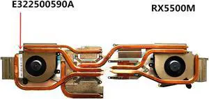 Laptop/Notebook CPU/GPU Cooling Radiator heatsink&fan for MSI Bravo17 RX5500M E322500590A PAAD06015SL-N415 N416