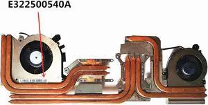 Laptop/Notebook CPU/GPU Cooling Radiator heatsink&fan for MSI GF65-Thin CREATOR 15M N413 N433 E322500540A