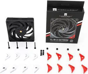Thermalright TL-B12 EXTREM 12CM 3150RPM Computer Fan,Max 5.0mmH2O,112CFM ,Duall Ball Bearing,Powerful Fans ,Seller Recommend