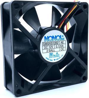 silent quiet fan G8025S12B2 80mm 8cm 8025 12V 0.120A quiet silent cooling fan