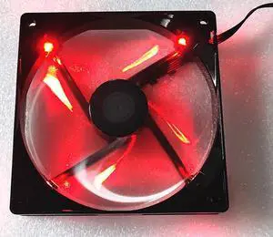 A12025-16RB-4BP-F1 DF1202512RFHN T400 Blizzard Fan 12025 12cm 4-Wire Speed Regulation Red Mute