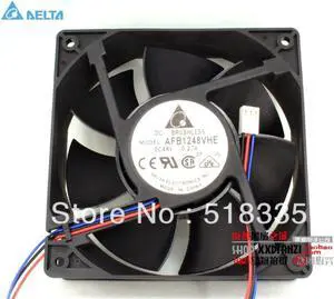 for delta AFB1248VHE 12038 12cm 1238 120*120*38mm 48V DC 0.27A 3-line double ball bearing cooling fan