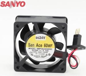 For Sanyo 9WF0624H4D03 6025 24V 0.15A For  Waterproof  industrial cooling fans