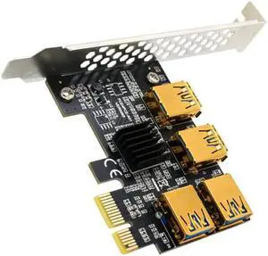 Pci Express Multiplier Pcie 1X to 4 USB 3.0 Expansion Card Pcie 1 to 4 Hub Riser Pci Express X16 for BTC Mining Pci Express Multiplier Pcie 1X to 4 USB 3.0 Expansion Card Pcie 1 to 4 Hub Riser Pci Express X16 for BTC Mining