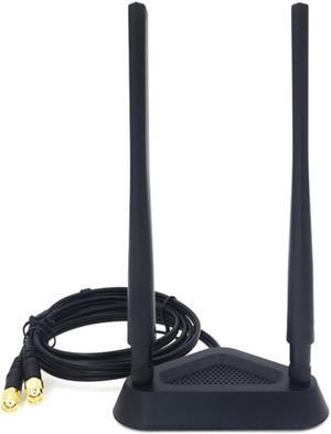 2.4G/5G Dual Frequency Extension Cable Antenna Wifi Router Wireless Network Card 8Db Sma Antenna Magnetic Suction Base