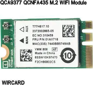 QCNFA435 QCA9377 Dual Band M.2 WiFi Module wifi card 802.11ac BT 4.1 for laptop
