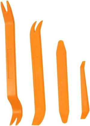 4Pcs Auto Trim Removal Pry Tool Set Car Interior Door Panel, Trim, Audio And Dashboard Dismantle Spudger Prying Kit